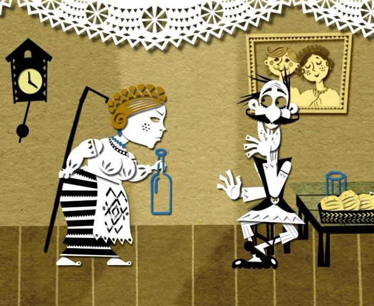 Кадр из мультфильма «Белорусские поговорки – 2» (реж. Михаил Тумеля)