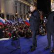 Дмитрий Медведев и Владимир Путин на митинге на Манежной площади 