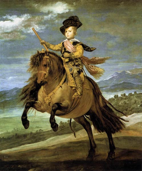Диего Веласкес. Конный портрет принца Бальтасара-Карлоса. 1634–35