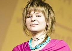 Таисия Игуменцева с призом II Московского фестиваля короткометражных фильмов «Дебюты», декабрь 2011 года