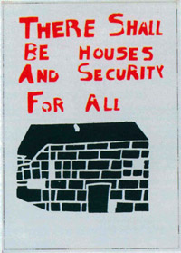 Плакат середины 1980-х (правда, этот произведен в Йоханнесбурге) с одним из положений южноафриканской Хартии свободы 1955 года