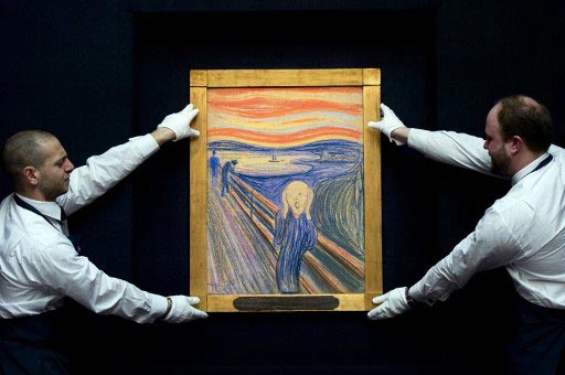 Вечером в среду, 2 мая, на аукционе Sotheby’s в Нью-Йорке картина «Крик» Эдварда Мунка была продана за $119,9 млн. Это самая большая сумма, когда-либо выплаченная за произведение искусства на открытых торгах.
