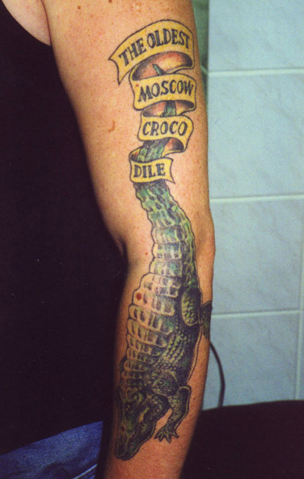 Рокабилльная татуировка начала 1990-х. Работа Алексея Китайца 