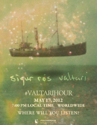 В четверг, 17 мая, OPENSPACE.RU присоединится к часовой премьере «Valtari», нового альбома Sigur Rós. В течение «Часа Вальтари», с 19:00 до 20:00, можно будет послушать эксклюзивные записи исландской пост-рок-группы.