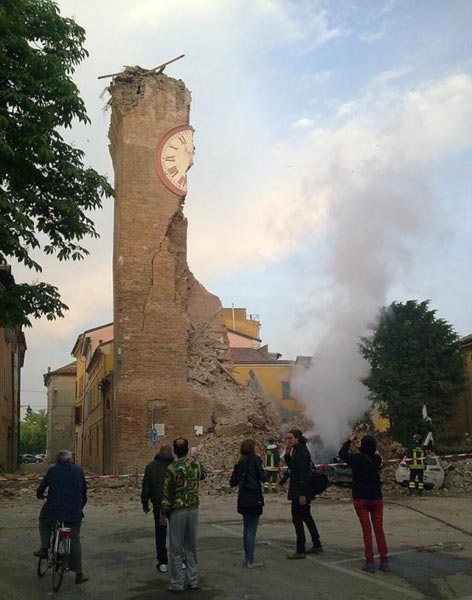 Итальянский министр культуры Лоренцо Орнаги назвал «поистине огромным» ущерб, нанесенный культурному наследию, особенно памятникам архитектуры, в результате землетрясения 20 мая в регионе Эмилия-Романья.