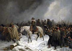 Адольф Нортерн. Отступление Наполеона из Москвы. 1851