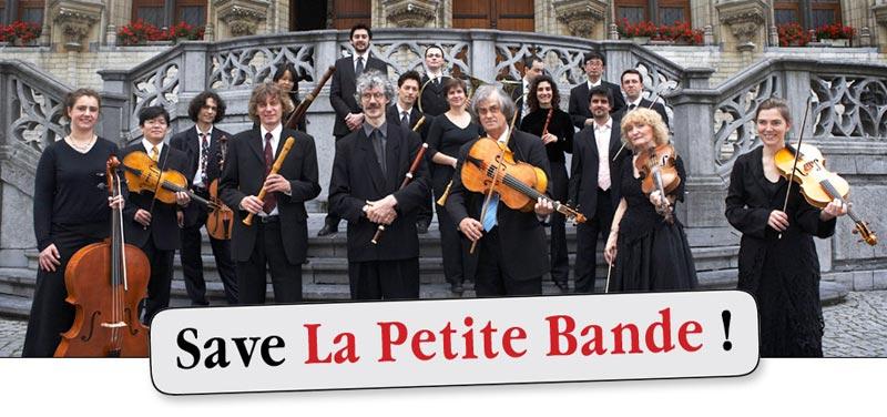 La Petite Bande — старейший бельгийский ансамбль, исполняющий музыку барокко на старинных инструментах, — из-за отмены государственной финансовой поддержки может прекратить свое существование. Его руководитель Сигизвальд Кёйкен призывает подписать петицию о спасении ансамбля.
