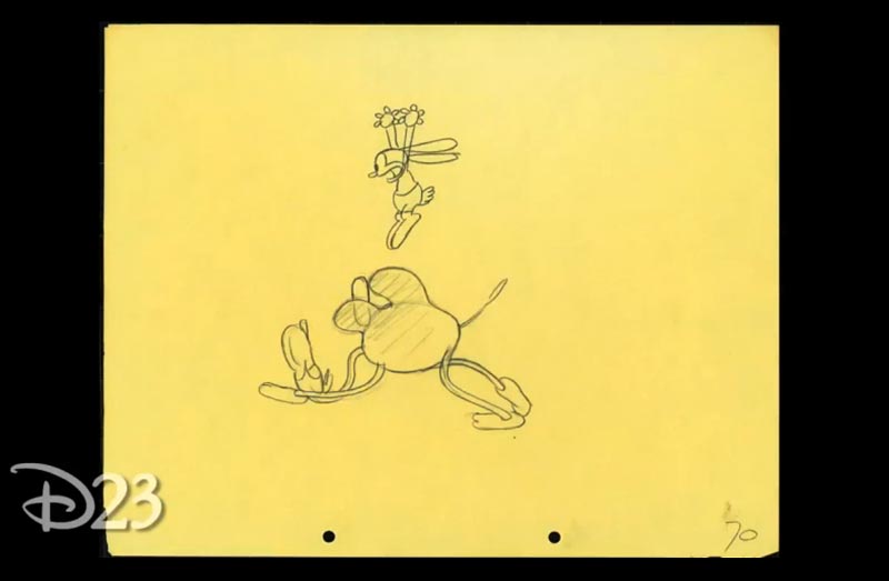 В интернете появился мультфильм 85-летней давности, воссозданный по эскизам Уолта Диснея. Главный герой мультфильма —  предшественник Микки Мауса кролик Освальд.
